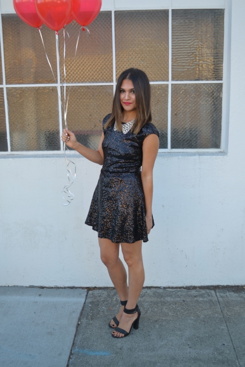 new years eve black sequin dress